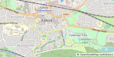 Map of Falkirk