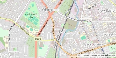 Map of Nottingham