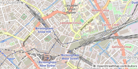 Map of Birmingham, West Midlands