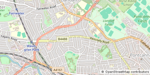 Map of Cardiff