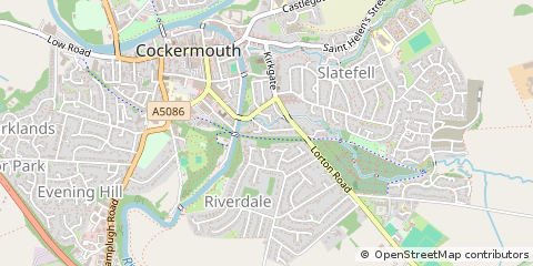 Map of Cockermouth