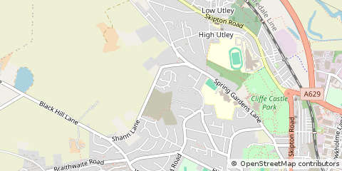Map of Keighley, West Yorkshire