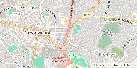 Map of Newtownards, Co Down