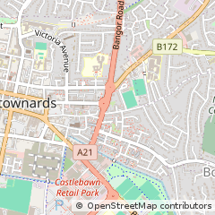 Map of Newtownards, Co Down