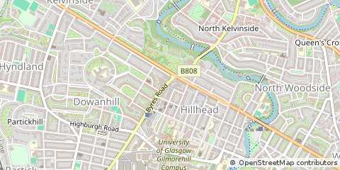Map of Glasgow, Lanarkshire