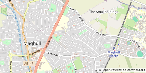 Map of Liverpool, Merseyside