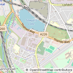 Map of Northfleet, Kent
