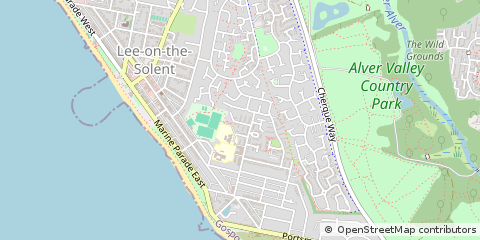 Map of LEE-on-the-Solent