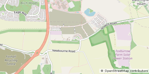 Map of Ipswich, Suffolk