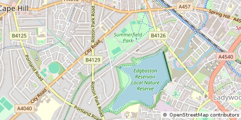 Map of Birmingham, West Midlands