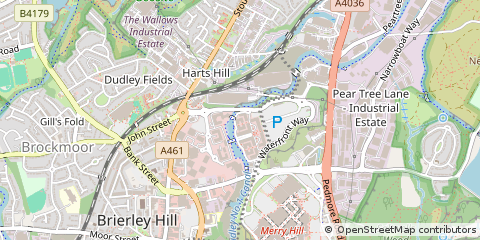 Map of Brierley Hill, West Midlands