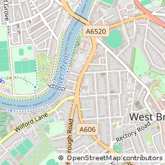 Map of Nottingham, Nottinghamshire