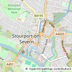 Map of Stourport-on-Severn, Worcestershire
