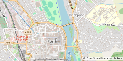 Map of Perth, Perthshire