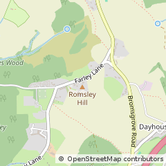 Map of Bromsgrove, Worcestershire
