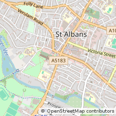 Map of ST. Albans, Hertfordshire