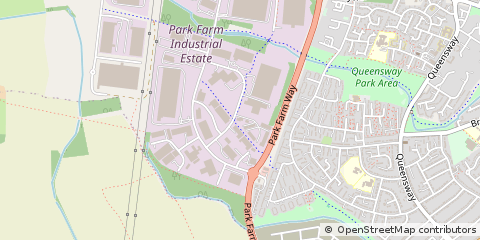 Map of Wellingborough, Northamptonshire
