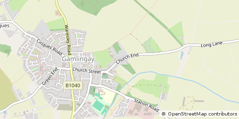 Map of Sandy, Bedfordshire