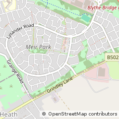 Map of Stoke-on-Trent, Staffordshire