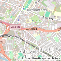 Map of Leeds, West Yorkshire