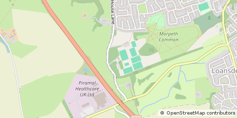 Map of Common Morpeth, Northumberland