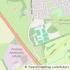 Map of Common Morpeth, Northumberland