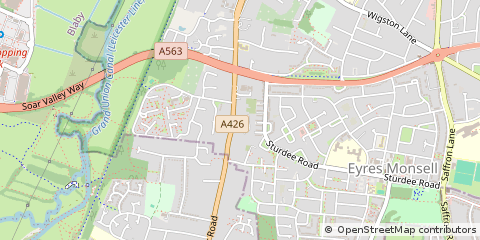 Map of Aylestone, Leicestershire