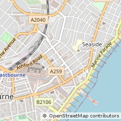 Map of Eastbourne