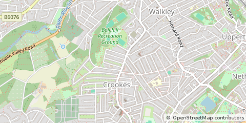 Map of Sheffield
