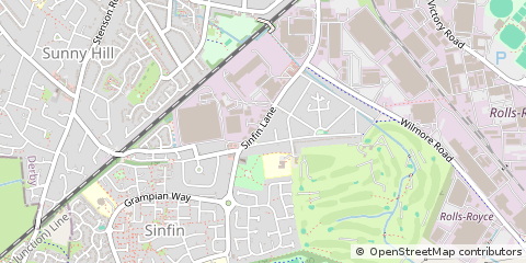 Map of Derby, Derbyshire