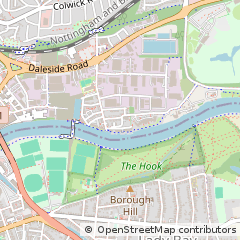Map of Nottingham, Nottinghamshire