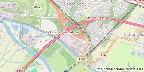 Map of Sutton Weaver Runcorn, Cheshire