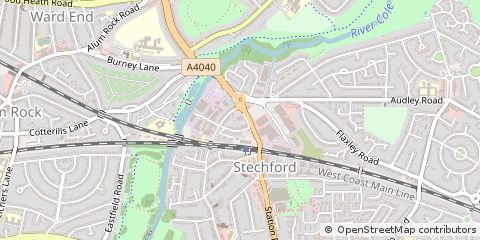Map of Birmingham, West Midlands