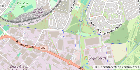 Map of Leeds, West Yorkshire