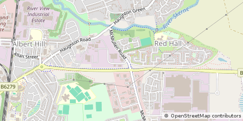 Map of Darlington, Co Durham