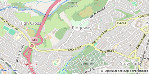 Map of Newport, Gwent