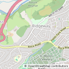 Map of Newport, Gwent