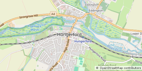 Map of Hungerford, Berkshire
