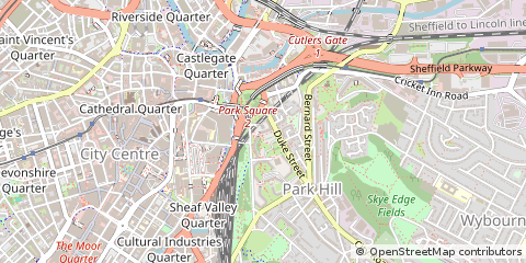 Map of Sheffield