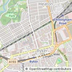 Map of Newcastle Upon Tyne