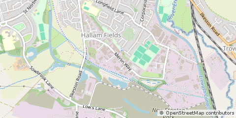 Map of Ilkeston, Derbyshire