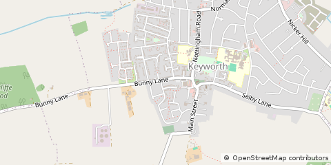 Map of Nottingham, Nottinghamshire