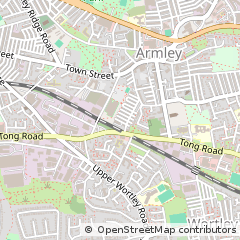 Map of Leeds, West Yorkshire