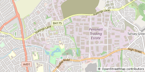 Map of Kingswinford, West Midlands