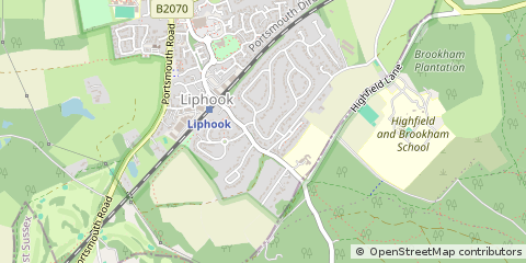 Map of Liphook, Hampshire