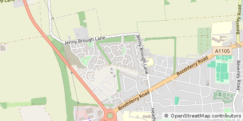 Map of Hessle, East Riding of Yorkshire