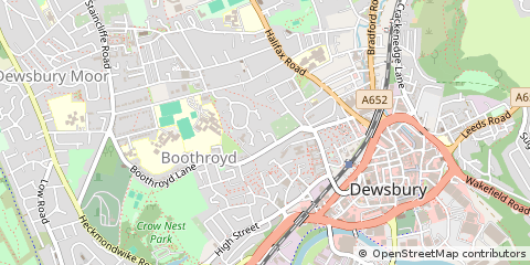 Map of Dewsbury