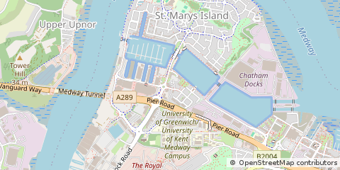 Map of Chatham, Kent