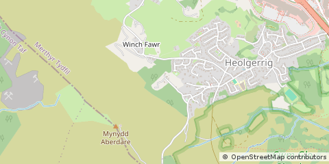 Map of Merthyr Tydfil