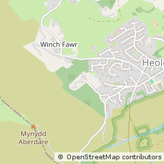 Map of Merthyr Tydfil